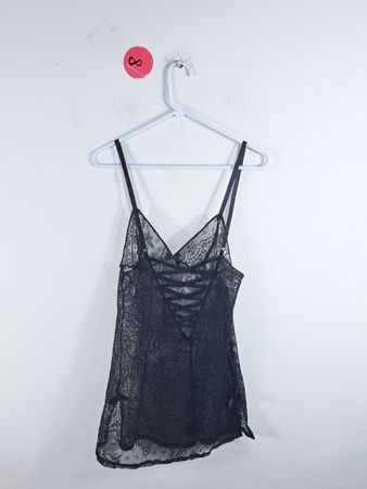 Victoria's Secret Black Lace Chemise