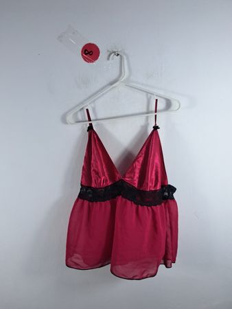 Pink Lace Trim Chemise