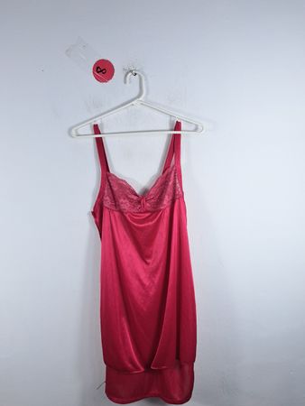 Pink Nightgown with Lace Details