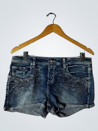Justice Premium Embellished Denim Shorts