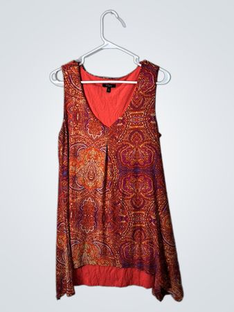 Eupio Paisley Sleeveless Top