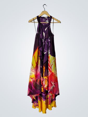 Jennifer Lopez Purple Floral Dress