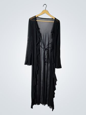 Black Sheer Cover-Up Dress