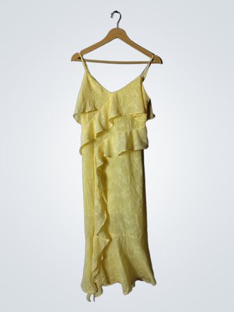 Wild Fable Yellow Ruffled Dress