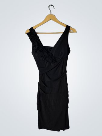 Black Ruched Dress