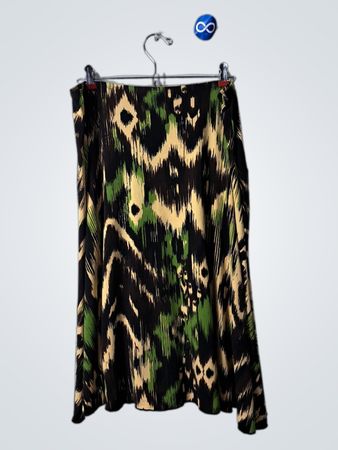 Kevens Green Black Skirt
