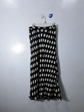 Black and White Polka Dot Skirt