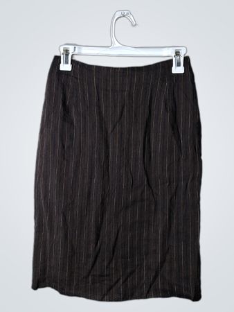 Brown Striped Skirt
