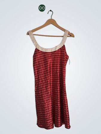 Ones New York Red Geometric Slip Dress