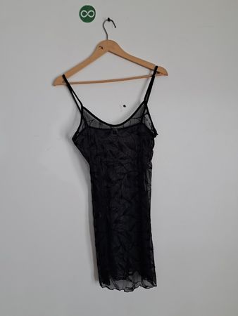 Ragno Black Mesh Dress