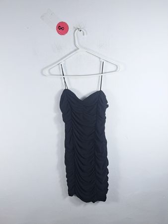 Black Ruched Dress