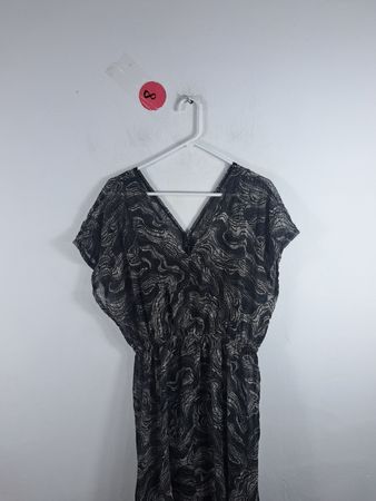 Black and White Patterned Dress