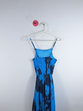 Blue Tie-Dye Dress