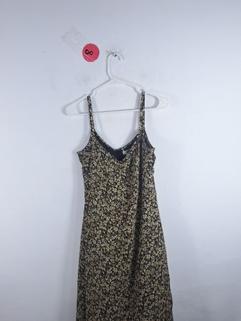 Old Navy Black Floral Midi Dress
