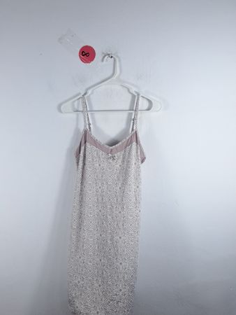 Gray and White Patterned Dress
