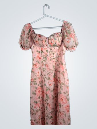 Pink Floral Dress
