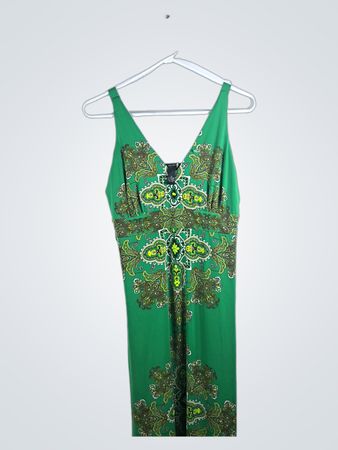 Green Paisley Dress