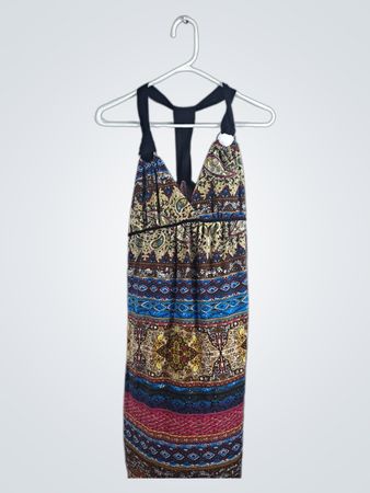Multicolored Paisley Dress