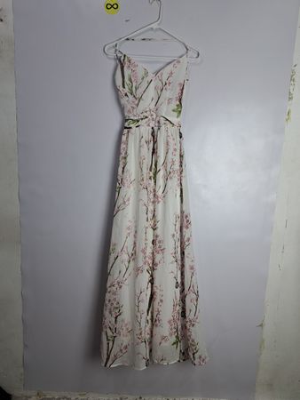 Floral Print Spaghetti Strap Maxi Dress