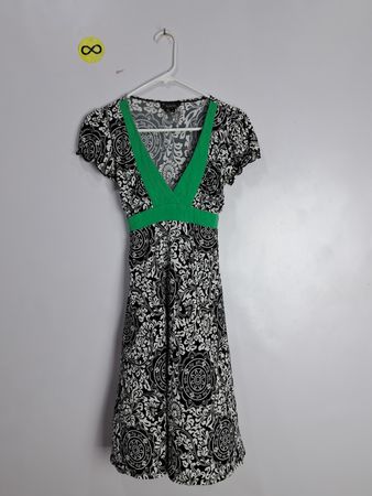 My Michelle Black and White Floral Mini Dress
