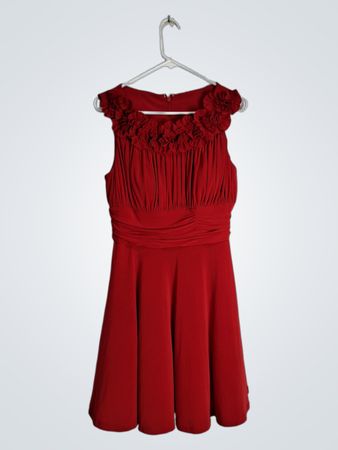 Red Floral Dress