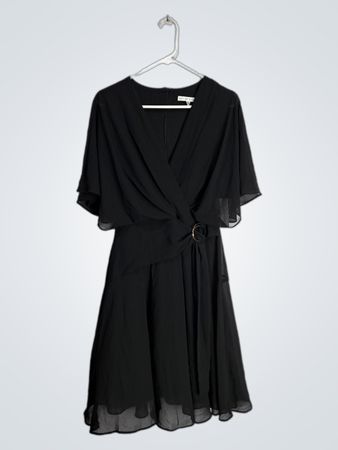 Sandra Darr Black Dress