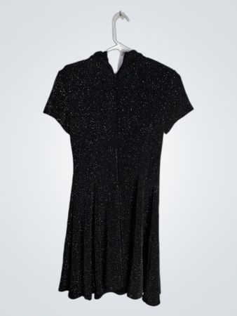 St. Petites Black Speckled Dress