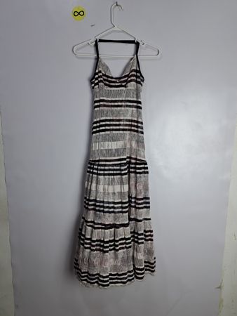 TYLIE MALIBU Striped Sleeveless Dress