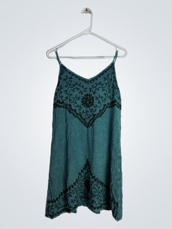 Earthbound Trading Co. Teal Dress