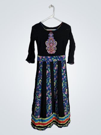Black and Floral Dress
