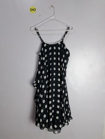 Kaelyn Max Black Polka Dot Dress