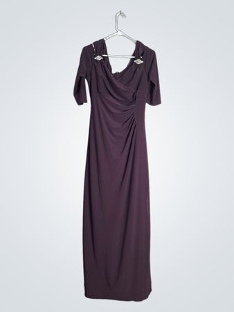 R&M Richards Draped Midi Dress