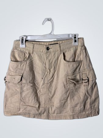 New Look Khaki Cargo Mini Skirt
