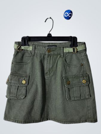 CHACHA Green Cargo Skirt
