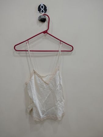 White Lace Trim Camisole