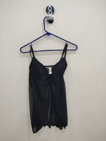 Jessica Simpson Black Lace Chemise