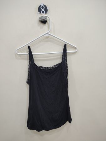 Black Lace Trim Camisole