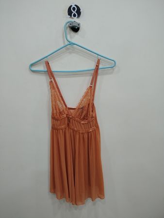 Orange Lace Chemise