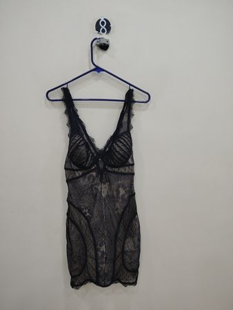 bebe Black Lace Bodysuit