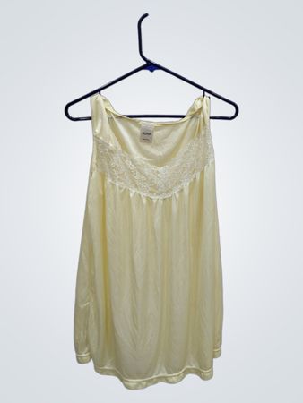 Blair Women's Yellow Lace Trimmed Top