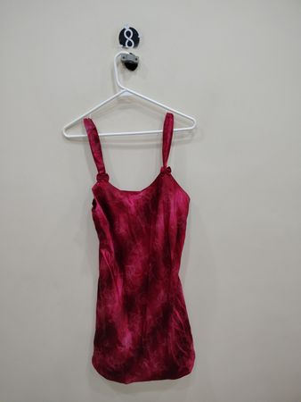 Pink Satin Tank Top