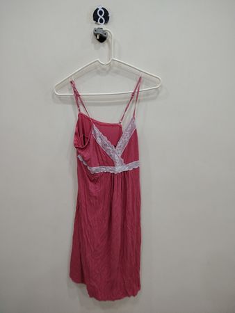 Pink Lace Trim Chemise