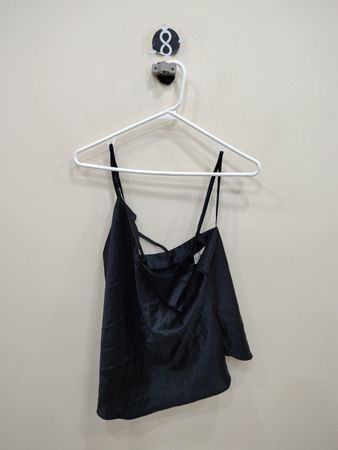 Black Satin Top