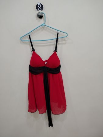 Red and Black Dress
