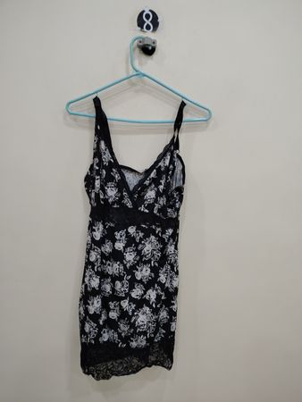 Black and White Floral Camisole