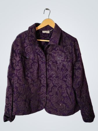Croft & Barrow Purple Floral Shirt