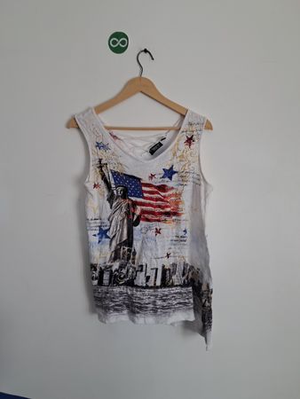 Onque Casual American Design Sleeveless Top