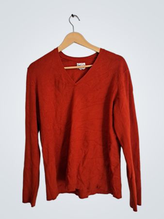Chico's Red Long-Sleeve Sweater