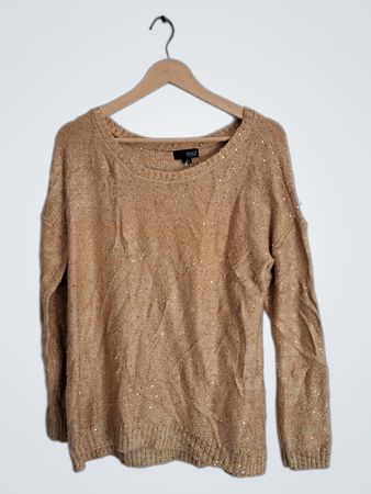Gold Sequin Sweater