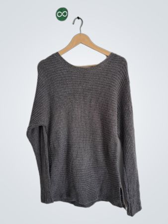 Gray Long-Sleeve Sweater
